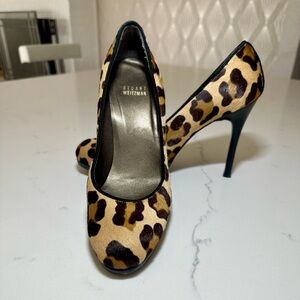 Stuart Weitzman | Leopard Print Calf Hair Heels